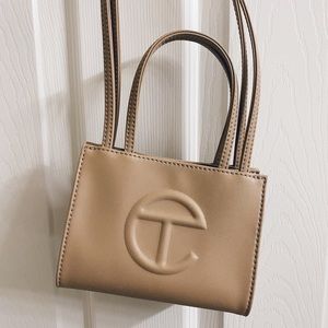 Telfar Small Cream Shopping Bag